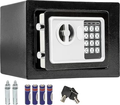 Zdjęcie produktu dla tectake® Sejf elektroniczny 17 x 23 x 17 cm
