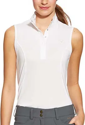 Produktbild von Ariat Aptos Ärmelloses Poloshirt Für Damen Weiß XS Weiß XS