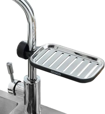 Imagen del producto de Estante para ducha de acero inoxidable, ajustable en altura, color , de tamaño compacto