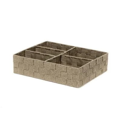 Produktbild von schubladenteiler Ablagekorb Stan 5 Fächer taupe