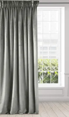 Produktbild von Azomor® Glänzender Samtvorhang mit Faltenband für Wohnzimmer und Schlafzimmer