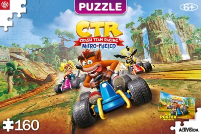 Productafbeelding van Good Loot Kinderpuzzel Crash Team Racing Nitro-Fueled (160 stukjes)