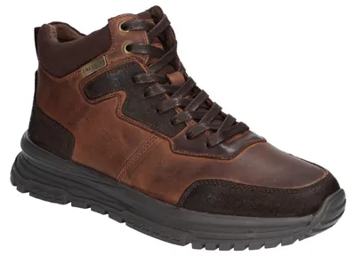Produktbild von American Club CY200, gefütterte Leder-Winterstiefeletten mit Reißverschluss Braun 41