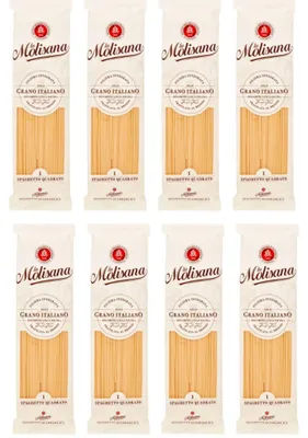 Image de Pâtes italiennes La Molisana Spaghetto Quadrato 8 x 500 g, traditionnelles