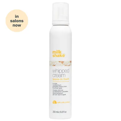 Immagine prodotto di Schiuma leave-in per capelli Milk_Shake, con panna montata, 200 ml