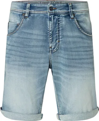 Produktbild von Timezone Jeansshorts mit aufgerolltem Saum und fünf Taschen Größe: 30W