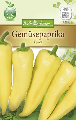 Produktbild von Gemüsepaprika Feher | Paprikasamen von N.L. Chrestensen