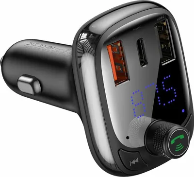 Produktbild von Baseus Bluetooth-Sender / Autoladegerät MP3 Player Schwarz
