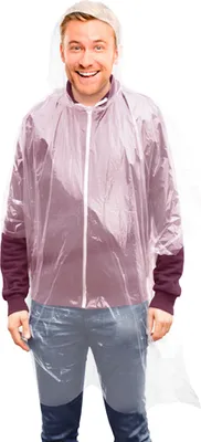 Produktbild von Dünner Regenponcho Regenschutz Regencape Karneval Freizeitpark Fahrrad Ferien