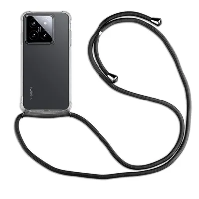 Produktbild von Handykett für Xiaomi 14 / 14 Pro Serie Hülle mit Kordel Handyhülle mit Band 14 in Schwarz