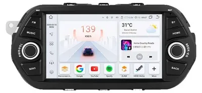 Image de Autoradio, écran tactile, lecteur multimédia, compatible avec les modèles FIAT TIPO EGEA de 2015 à 2017, modèle S4 (8 cœurs, 4G, 32 Go)