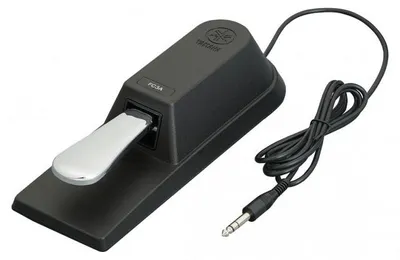 Productafbeelding van Yamaha FC3A, sustainpedaal, 6,35 mm, zwart, zilver, zwart, Yamaha, 89 mm