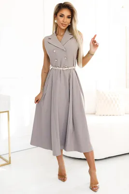 Produktbild von Numoco Midikleid für Frauen Zunodagh hellgrau One size