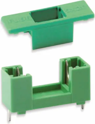 Produktbild von ESKA 506.000 G-Sicherungshalter mit Kappe für 5x20mm Printmontage, 6,3A, 250V