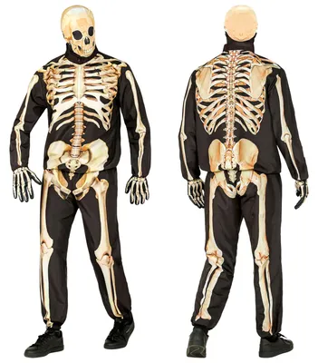 Imagen del producto de Traje de esqueleto, talla M, ideal para Halloween