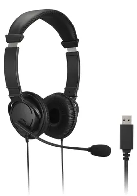 Produktbild von Kensington Classic USB-A Headset mit Mikrofon und Lautstärkeregler, Kabelgebunden