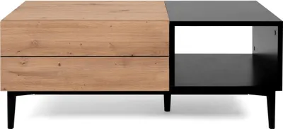 Image de Couchtisch >Nola< in Artisan Eiche - 100x40x55cm (BxHxT)
