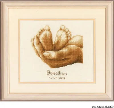 Immagine prodotto di Confezione da ricamo Vervaco con lo schema "Piedi"
