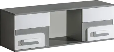 Produktbild von Minio, Hängeschrank 128 cm, "Arezzo", Anthrazit / Weiß Farbe