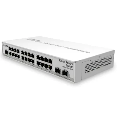 Immagine prodotto di MikroTik Cloud Router Switch CRS326-24G-2S+IN, 800MHz CPU, 512MB RAM, 24xLAN, 2x SFP+, vč. L5 licence