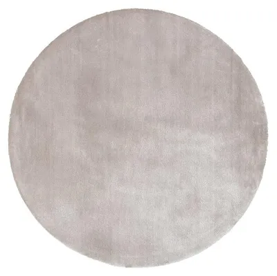 Image de Volero - Tapis rond en viscose lavable - Vive Gris - Ø 120cm