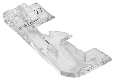 Transparenter Overlock-Nähfuß für L 850 / L 890, Bandführung 8 mm