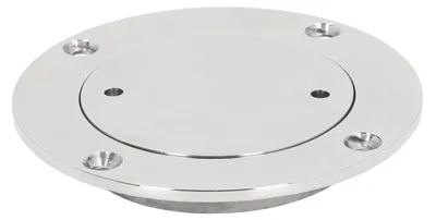 Image de Plaque de recouvrement ronde pour bateaux, trappe d'inspection, couvercle d'accès marin pour yacht, acier inoxydable 316, 10,2 cm