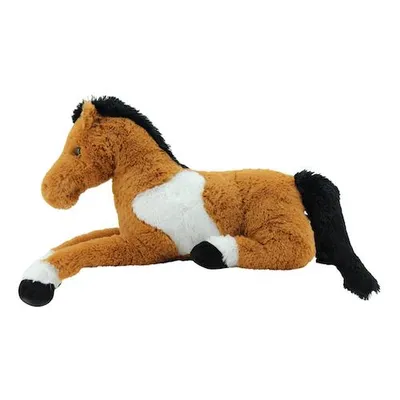 Produktbild von Sweety Toys 1883 Plüschpferd liegend 90 cm braun, Kuschelpferd