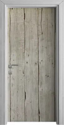 Produktbild von Tür Selbstklebende 90x210 cm Türfolie Türtapete Klebefolie - Weiß Holz