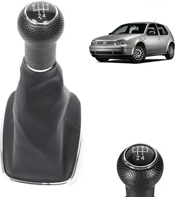 Produktbild von Schaltknauf + Schaltsack + Rahmen Chrome 5 Gang Für Volkswagen VW Golf 4 IV Bora 12mm