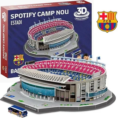 Obrázok produktu pre Habarri | Puzzle 3D - Futbalový štadión - Camp Nou - FC Barcelona - 98 dielikov - Oficiálny model - Pre futbalových fanúšikov