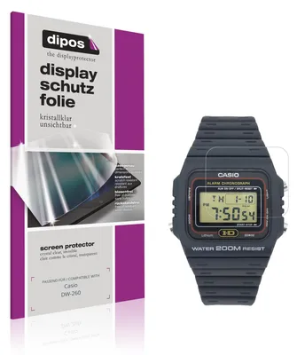 Produktbild von 6x Schutzfolie für Casio DW-260 klar Displayschutzfolie Folie Display Schutz dipos