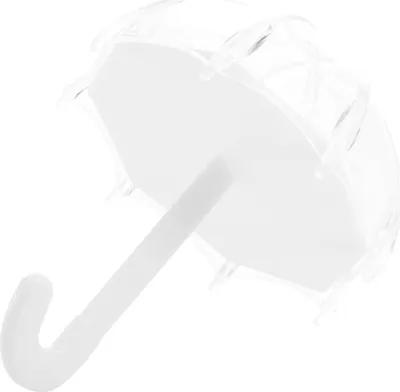 Zdjęcie produktu dla 24Pcs Innowacyjny plastikowy pojemnik na cukierki w kształcie parasola na wesele, urodziny dziecka, imprezę - biały