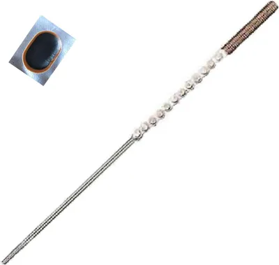 Zdjęcie produktu dla Łańcuch hamulcowy Łańcuch przerzutki 3-biegowy prawy 122 mm Przerzutka rowerowa wraz z łatkami do dętek