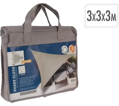 Image de ProGarden KO-C46400510 trojúhelník 3 x 3 x 3m šedohnědá