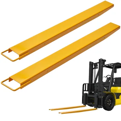Obrázok produktu pre VEVOR sada 2 nadstavcov na vidlice 1520 mm Nadstavec na vidlice s nosnosťou 1,815 tony Vidlice z uhlíkovej ocele Q235 Jednodielna konštrukcia Nadstavec na paletové vidlice Kompatibilný s vidlicami 106 mm