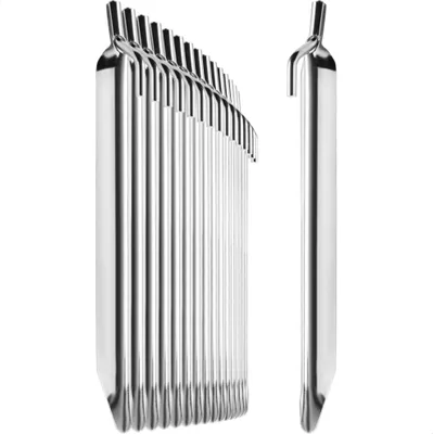 Produktbild von com-four® 16x Zelt-Heringe aus Stahl - robuste Erdnägel in V-Form für Camping