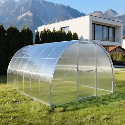 Produktbild von Schober GAUDI Stahl-Gewächshaus | B3,14×H2,02 m | Länge 4–12 m
