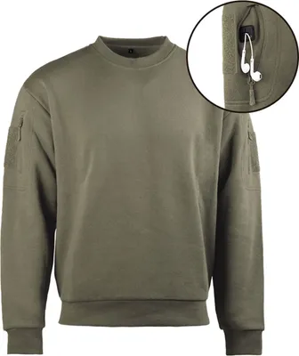 Produktbild von Tactical Sweatshirt Rundhals oliv, XL