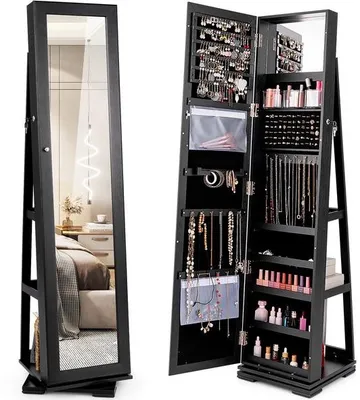 Image de Coiffeuse - Pivotante - Verrouillable - Miroir - 360 degrés
