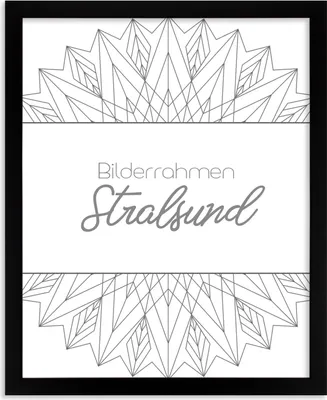 Produktbild von Bilderrahmen Stralsund 60x60 cm in Schwarz mit 1 mm Kunstglas entspiegelt