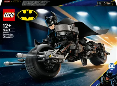 Produktbild von LEGO DC Batman: Batman Baufigur mit dem Batpod, Spielzeug zu den Filmen mit dem Superhelden, Abenteuer-Spielset für Kinder, Geschenk für Jungen und Mädchen 76273