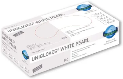 Produktbild von Unigloves Handschuhe Format Weiß XS 100 Stück