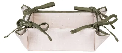 Immagine prodotto di Cestino per pane Clayre & Eef 35x35x8 cm Cotone beige