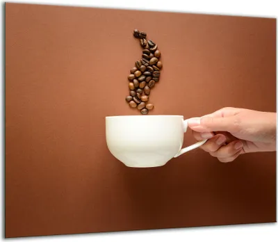 Produktbild von Herdabdeckplatten Glaskeramikkochfeld-Abdeckung Spritzschutz Glas 60x52cm Kaffee