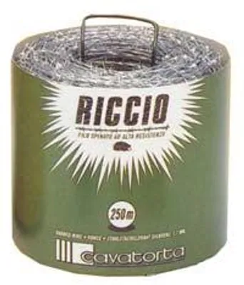 Produktbild von Grauer Riccio-Stacheldraht, L. 250 m