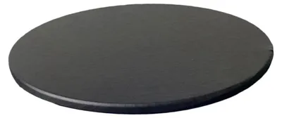Immagine prodotto di Tovaglia rotonda, diametro 60 cm, in tessuto, impermeabile e antiscivolo, colore nero