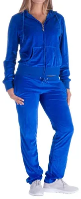 Image de Ensemble de survêtement Facitisu pour femmes, 2 pièces, tenue de sport en velours et en polaire
