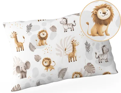 Produktbild von Kinder Kopfkissen 40x60 cm – Kleinkind Kissen – Antiallergisch – 100% Baumwolle