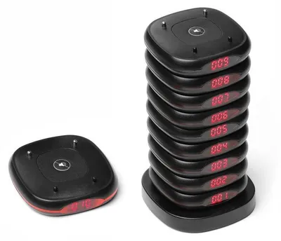 Zdjęcie produktu dla Pager restauracyjny HENDI - zestaw 10 sztuk, 80x80x(H)100mm